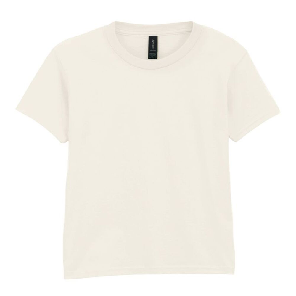 Gildan Childrens/Kids Softstyle Plain T-Shirt / Natural